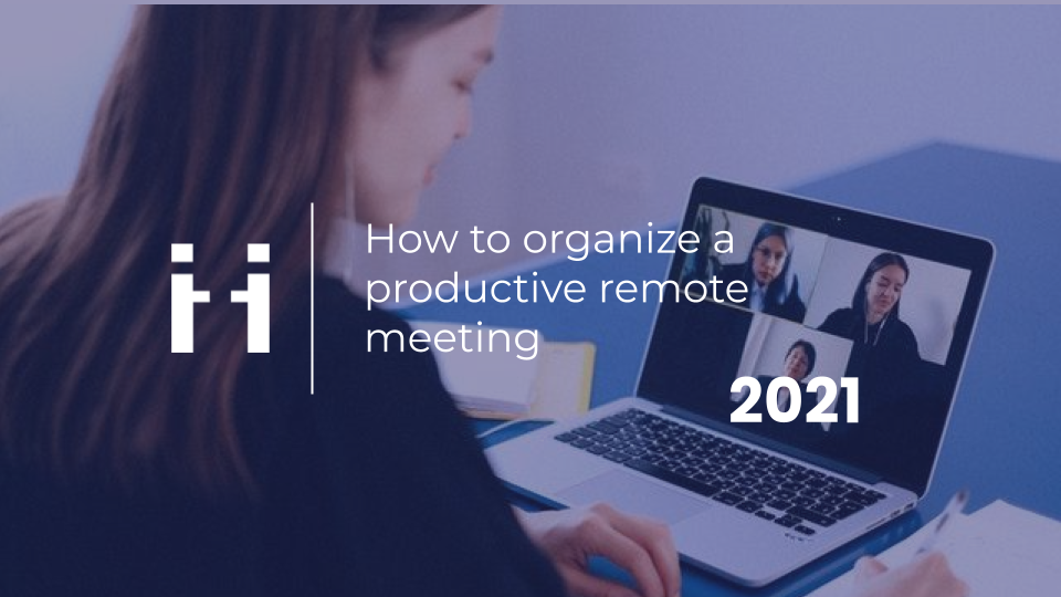 How to organize a productive remote meeting - Banner